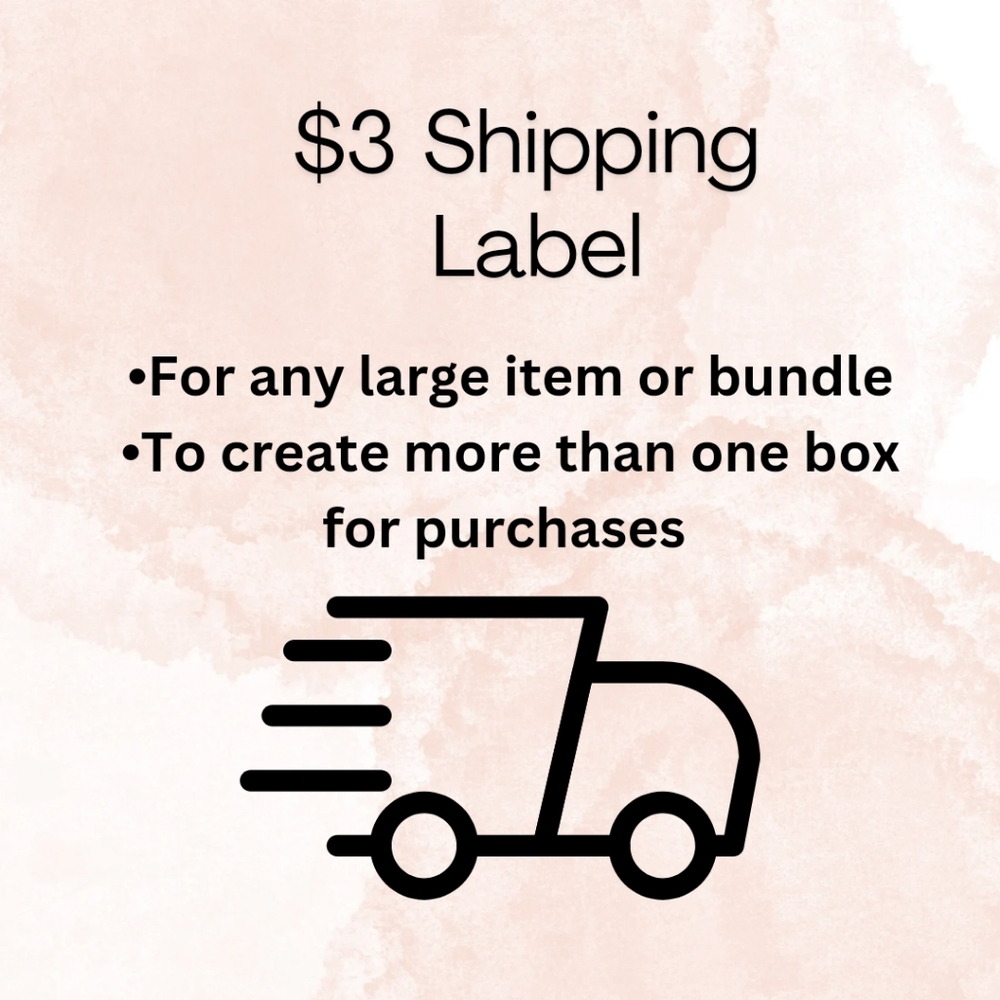 $3 SHIPPING LABEL